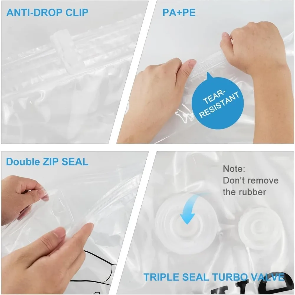 Вакуумный мешок вакуумный для хранения 130x100 см пылесос одежды куртка