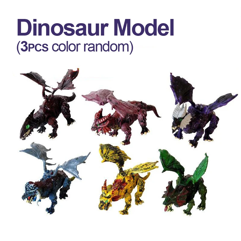 

3Pcs DIY Three-dimensional Insert Dinosaur Toy Assembled Tyrannosaurus Triceratops Simulation Dinosaur Model Toy Gift K10