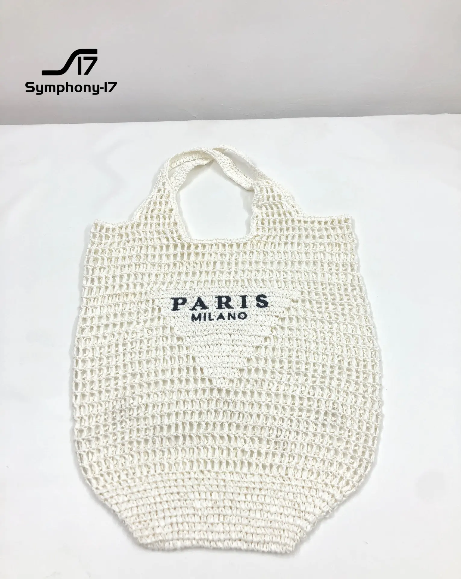 Spring Summer 2023 new woven bag, fashion crochet handbag, large capacity photo vacation shopping bag, straw woven bag