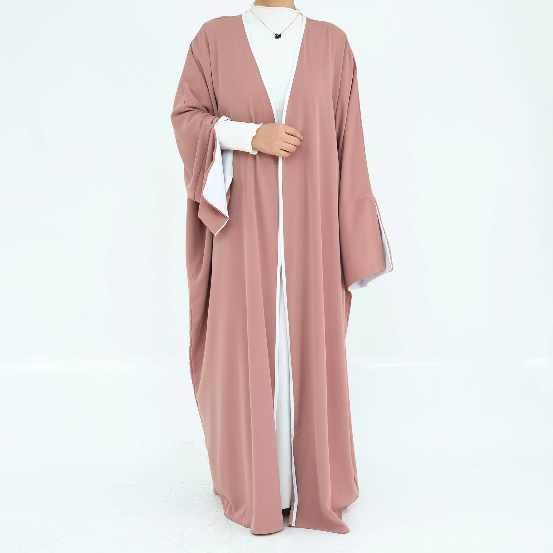 Женский полиэстеровый кардиган Abaya абрикосовый