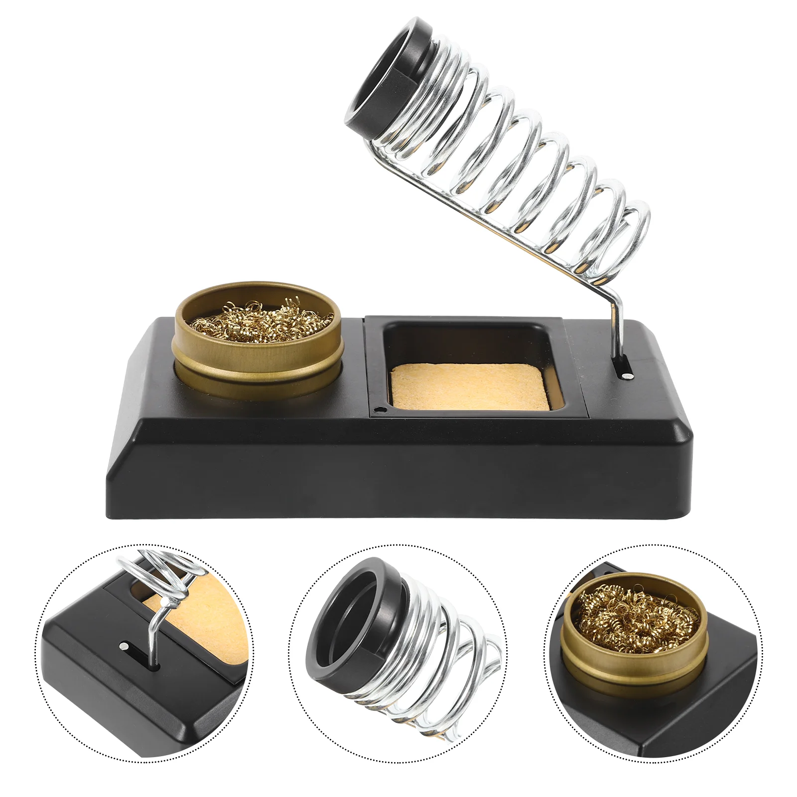 

Coil Tip Cleaner Soldering Iron Holder Stand Multifunction Portable Cleaning Kit