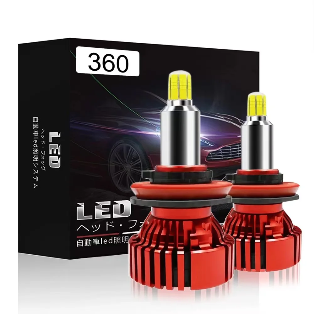 

Светодиодсветодиодный лампы OLOPAY для автомобильных фар, 360 лм, 110 Вт, Canbus 9012 HIR2 H11 H1 H3 H8 D1S D2S HB3 9005 HB4 9006, 6000 К, 12 В