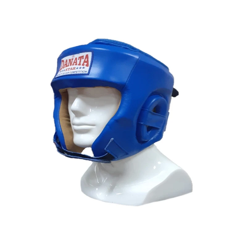 Шлем из натуральной кожи Danata Star Professional (размер XL) синий |