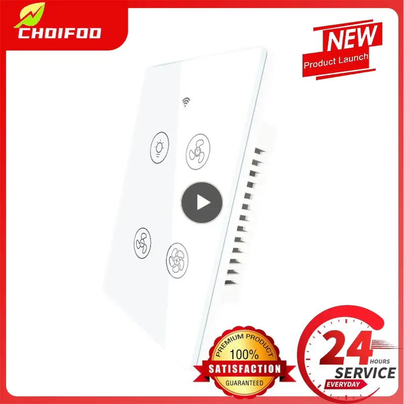 

Умный выключатель Smart Life, работает с Alexa Google Home, Wi-Fi, переключатель на 2/3 направлений, умный потолочный вентилятор Rf433, умный дом