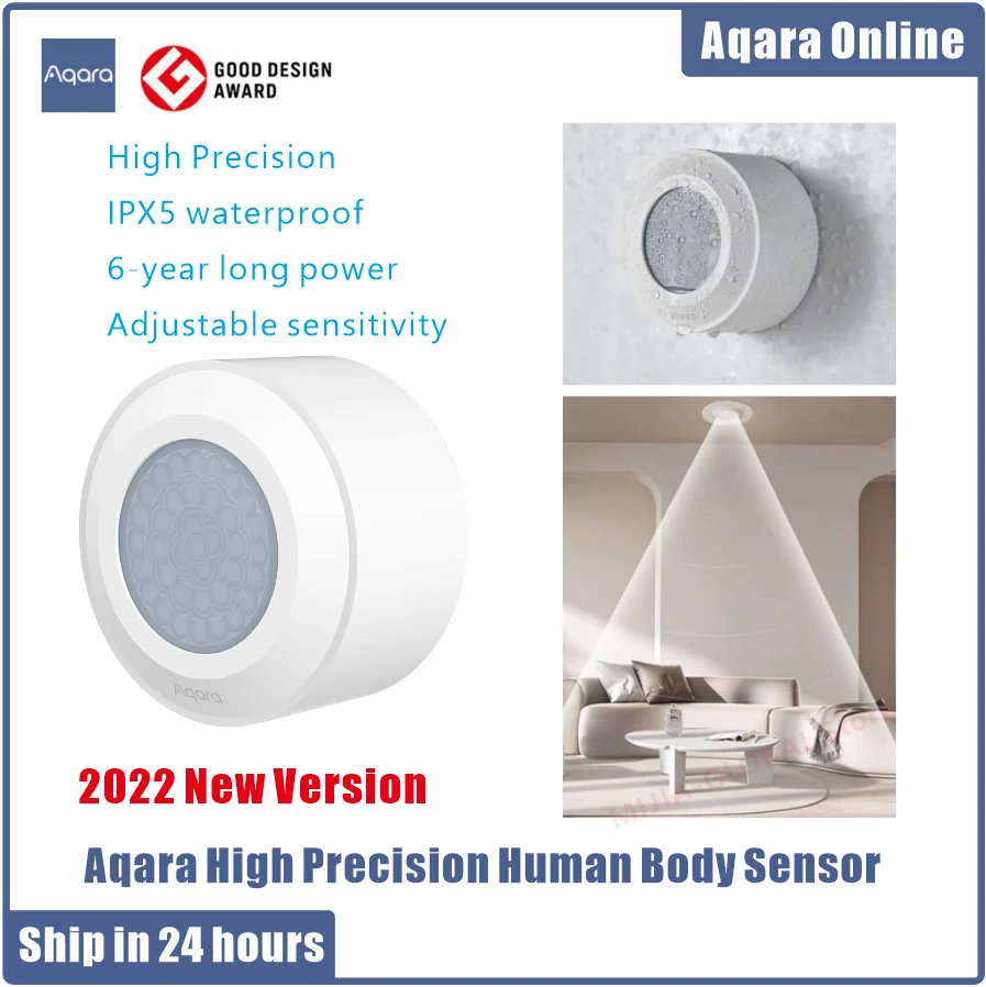 

Aqara High Precision Human Sensor Body Sensor Motion ZigBee 3.0 Wireless Movement Connection IPX5 Waterproof Work With Homekit