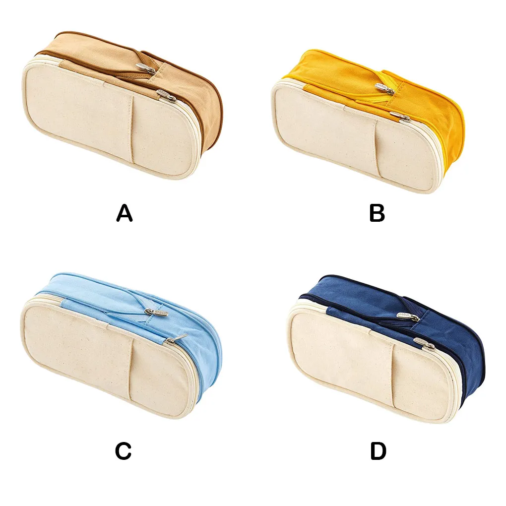 

Пенал большой вместимости, чехол для карандашей на молнии, чехол для хранения канцелярских принадлежностей, студентов и школ, тип 1