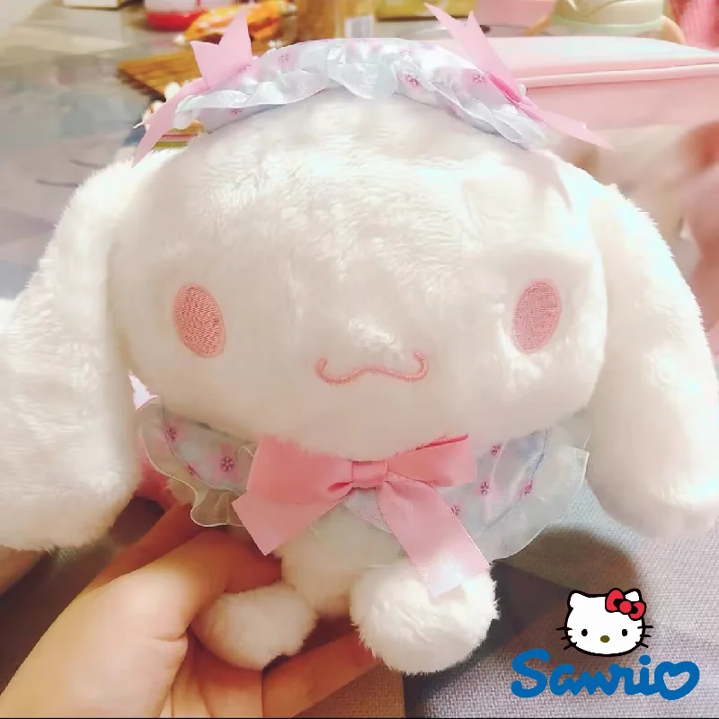 

25cm Sanrio Anime Kawaii Cherry Blossom Cinnamoroll Plush Toy Pillow Cartoon Cute Stuffed Soft Dolls Toys Child Birthday Gifts