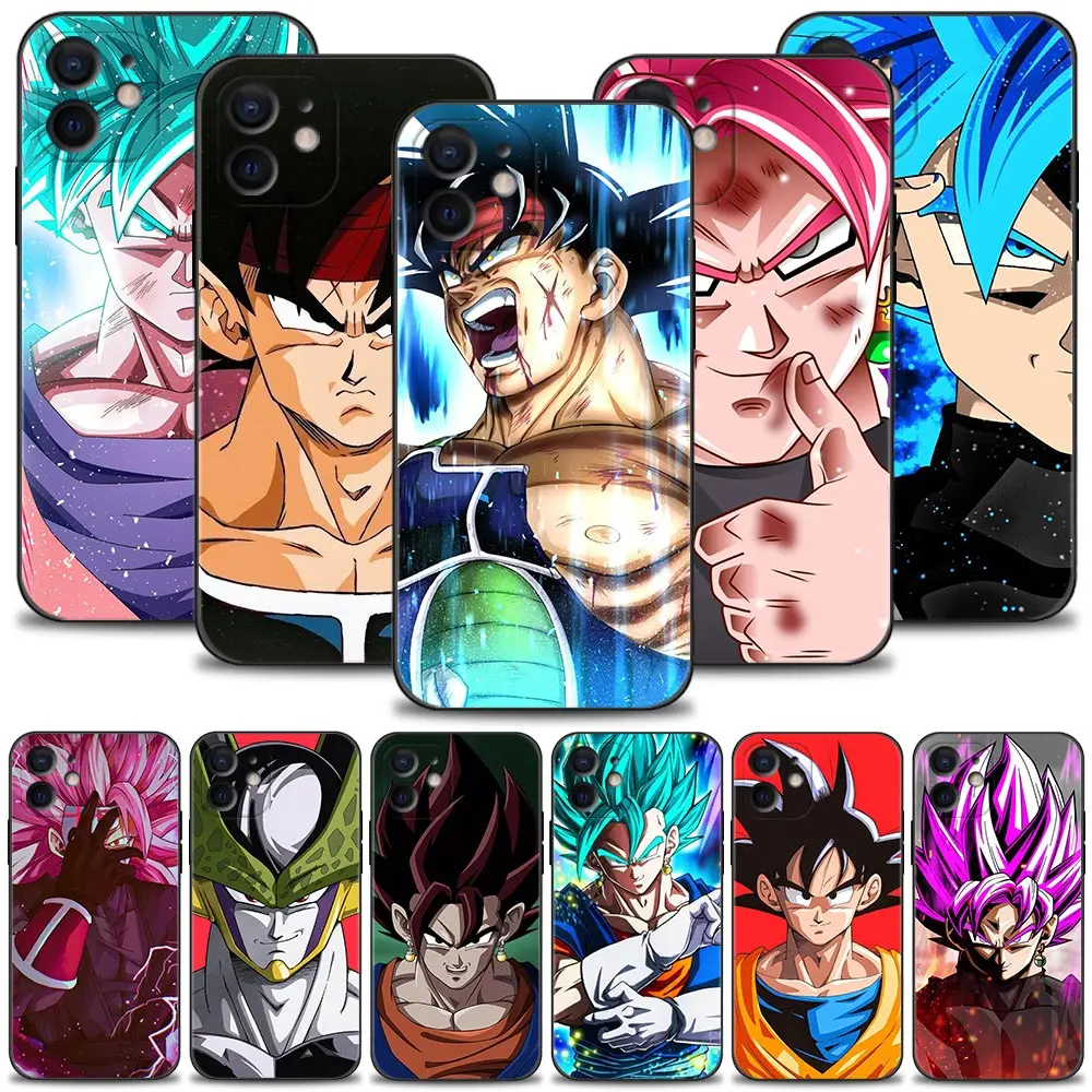 

Phone Case For iPhone 13 11 12 pro max Funda 13mini 12mini XSMax XS XR X 8 7 6 6s plus Silicon Cover Dragon Ball Son Goku