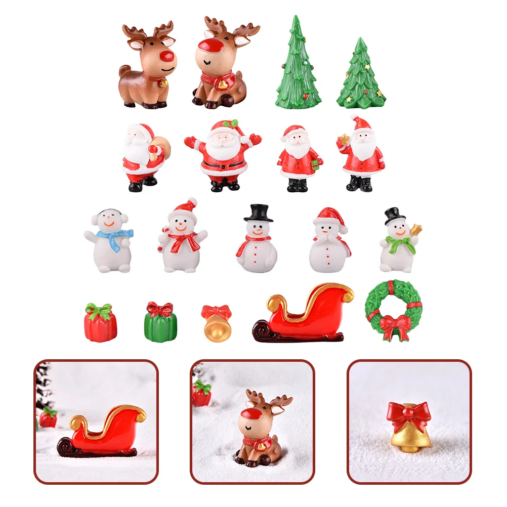 

Filler Xmas Micro-landscape Ornaments Miniature Christmas Decorations Tiny Tree Figures