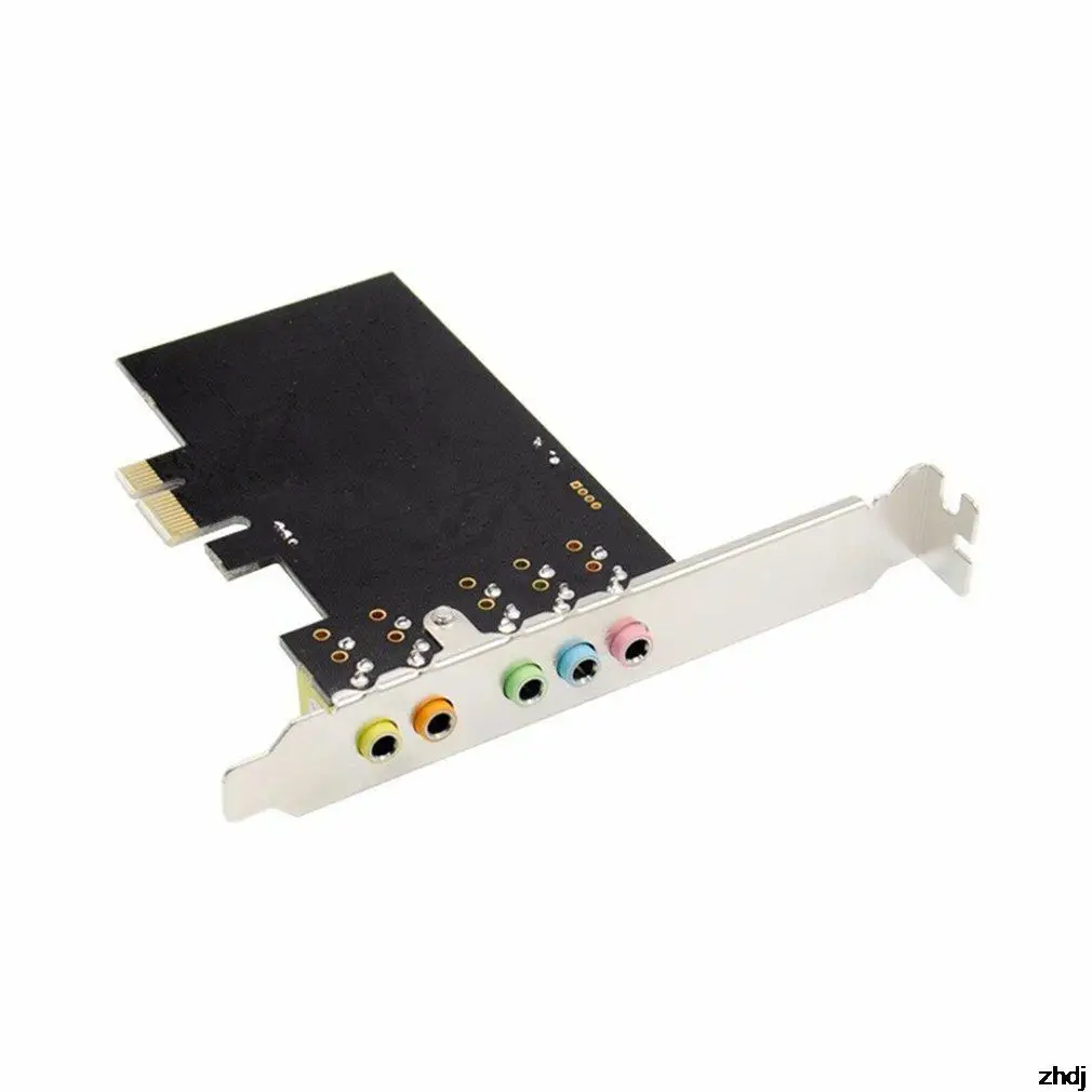 

Звуковая карта PCIe 5,1, PCI Express Surround 3D O Card для ПК с высокой производительностью прямого звука и низкопрофильным кронштейном