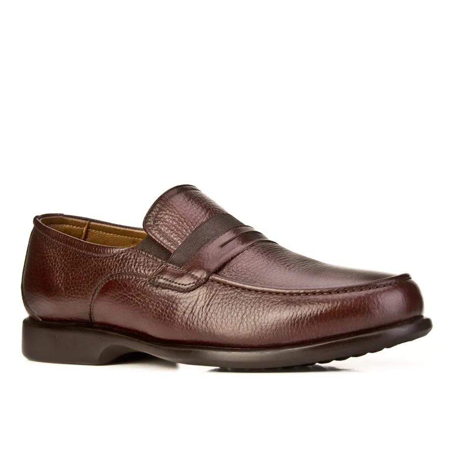

Genuine leather brown men Loafer casual shoes