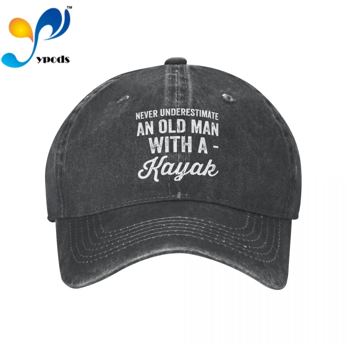 

Never Underestimate An Old Man With A Kayak Denim Baseball cap Snapback Hats Autumn Summer Hat for Men Women Caps Casquette hats