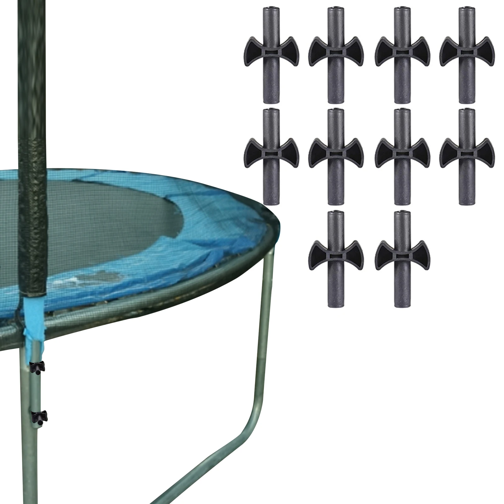 

1/12pcs Trampoline Rod Spacer Enclosure Pole Gap Spacers Trampoline Accessory Trampoline Enclosure Pole Gap Spacers Safety