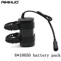 waterproof 8 4v battery pack 9600mah 6x18650 rechargeable li ion battery for bicycle light bike cycling hiking torch backup cell