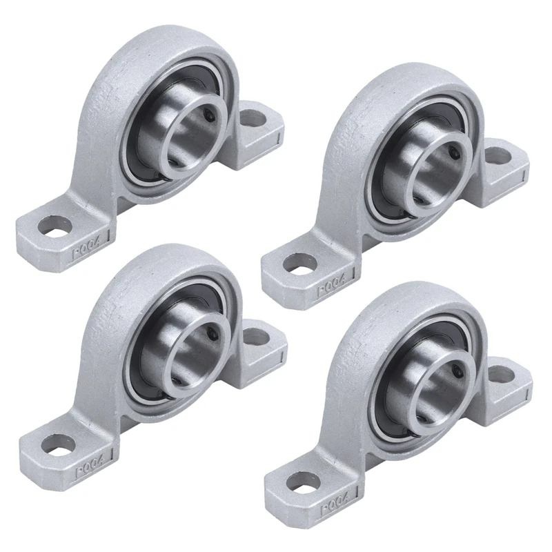 

4Pcs 20 Mm Inner Dia Stainless Steel, Adjustable, Pillow Block Ball Bearing