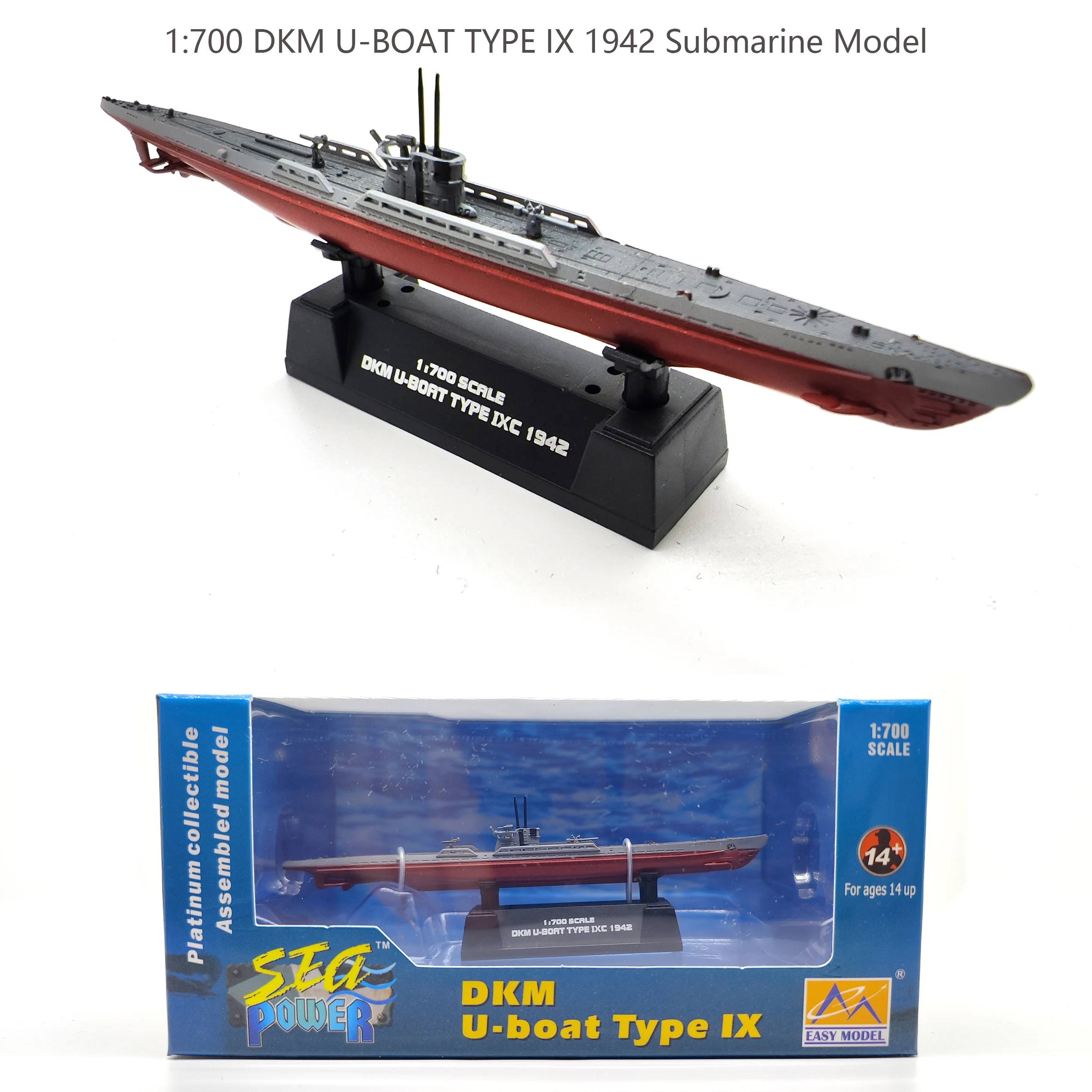 Внепечатная модель EM37320 1:700 DKM U-BOAT TYPE IX 1942 коллекционная готовая продукция