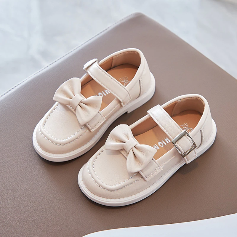 Bow-knot Girl Shoes Children Kids Leather Shoes Mary Janes Toddler Infant Baby Princess Casual Flats Sandals Summer Size 21-30