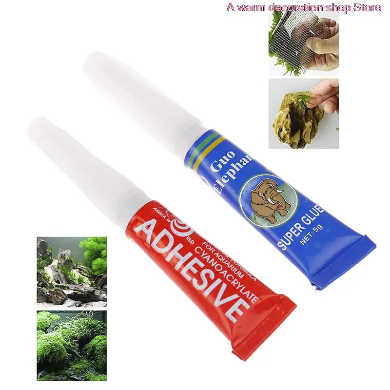 

1Pcs 5g Aquarium Glue Fish Tank Landscaping Moss Ball Moss Glue Stick Water Grass Aquarium Repairing