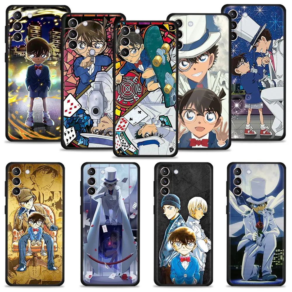 Чехол Conan Kudo Shinichi и Kaitou Kiddo для Samsung Galaxy S22 S21 S20 Ultra FE S10 S9 S8 Plus S10e Note 20 10Plus |
