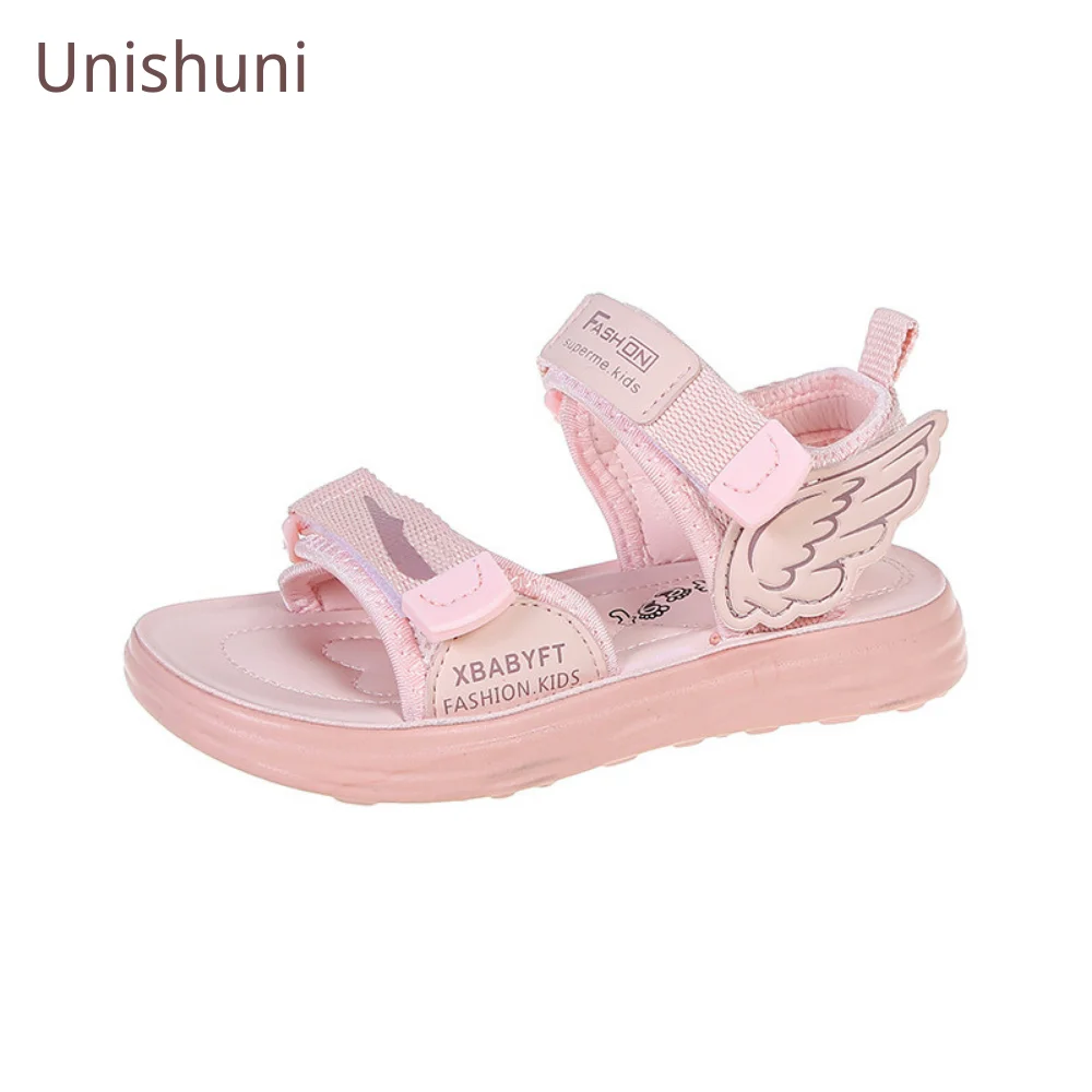 Unishuni Girls Boys Water Sandals Children Outdoor Hiking Adjustable Strap Sport Sandals Open toe Summer Beach Shoes for Kids