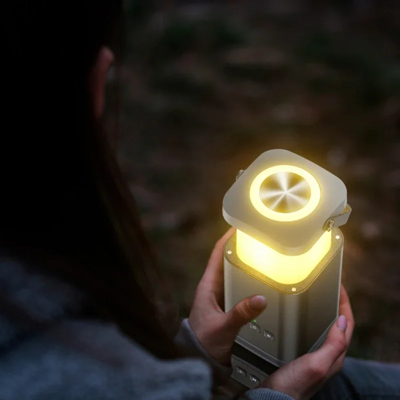 Портативный светодиодный светильник для кемпинга с Bluetooth-динамиком
