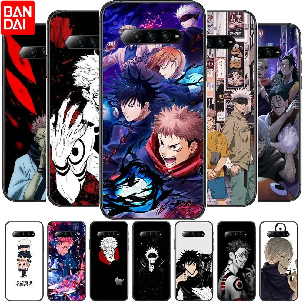 

Jujutsu Kaisen Anime Phone Case For xiaomi redmi Black Shark 4 Pro 2 3 3s Cases Helo Black Cover Silicone Back Prett mini cover