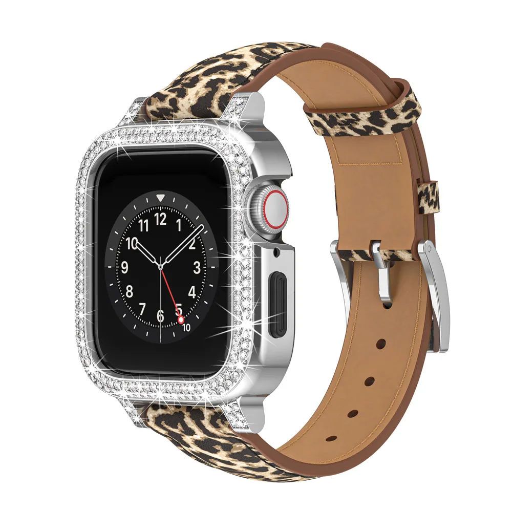 

Apple Watch 4/8th Generation Apple One Piece Watch Strap Double Row Diamond Metal Body Belt Premium Exquisite Chain