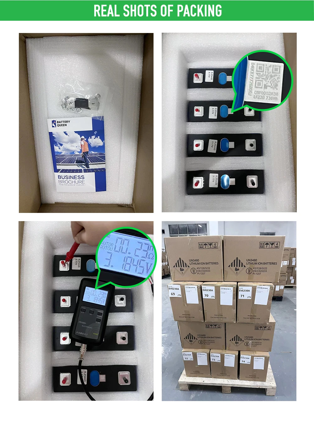 Батарея EVE230 + 5 шт. JK B2A20S20P перезаряжаемые батареи класса A для солнечного