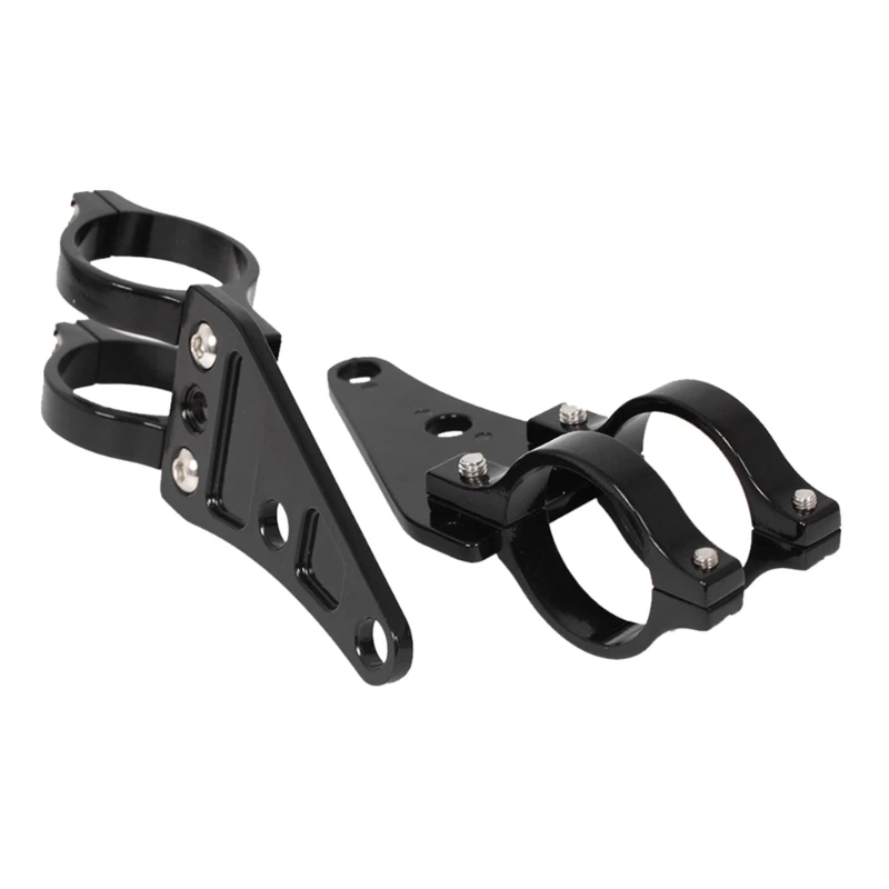 

Motorcycle Black 41mm Turn Signal Clamps Headlight Mount Bracket Fork Ear Chopper Cafe Race Black Universal