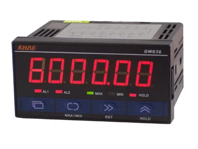 

GW636 Counter/tachometer/line Speed/frequency Meter/transmission Output 0-10V/power Supply 24V AC/DC