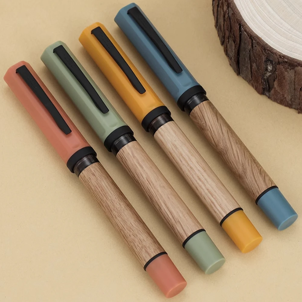 Jinhao 58 деревянная перьевая ручка Irurita EF F перо изысканная подарочная гладкие