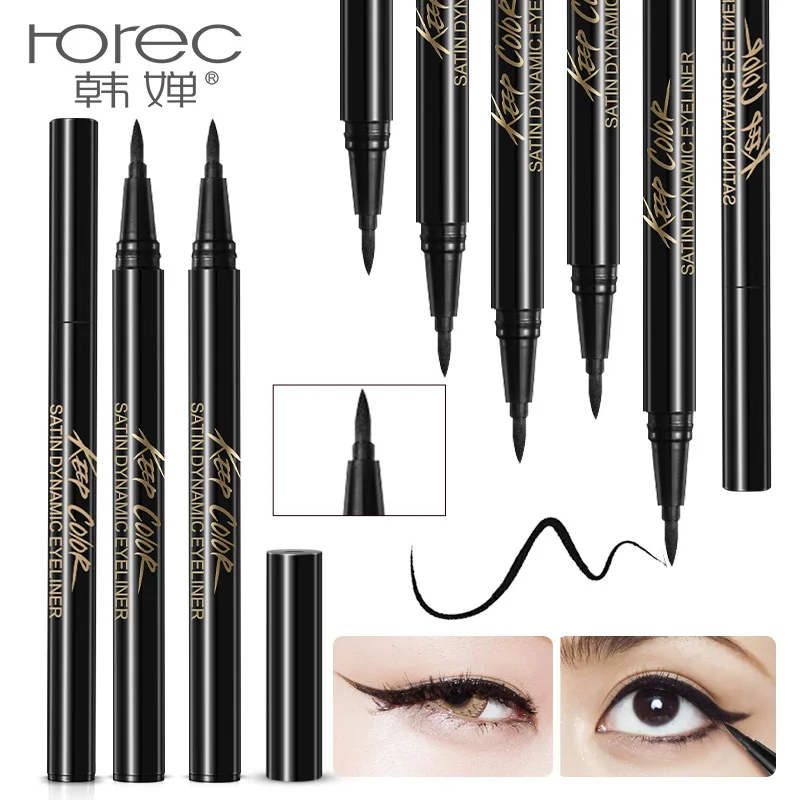 

ROREC Silky And Dynamic Eyeliner Easy To Apply Makeup Quick-drying VWaterproof Sweat-Resistant And Not Smudged Air-cushion Liqui