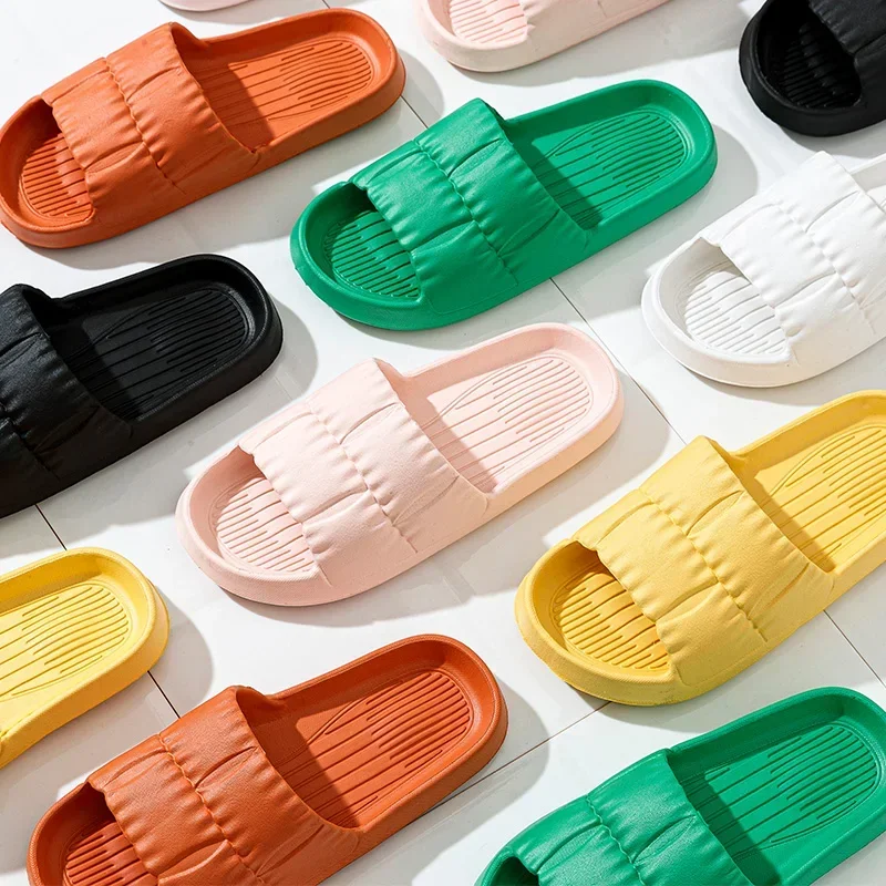 Шлепанцы из ЭВА для мужчин и женщин мягкие сандалии на плоской подошве