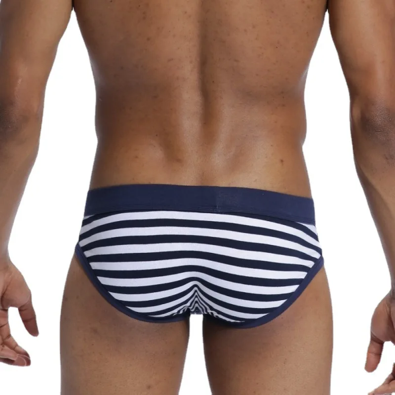Men's underwear cotton underwear Navy Stripe Men's briefs men sexy under wear  calzoncillos  gay sexy underwear