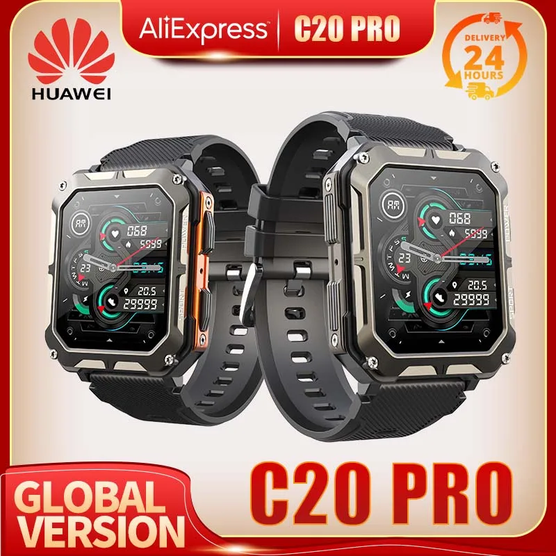 

Huawei C20 Pro Smartwatch Bluetooth 5.0 Call Answer Message Reminder Waterproof Sport Tracker Wireless Charge for Android IOS