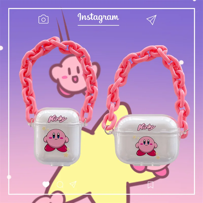 

Pink Chain Cartoon 2021 AirPods 3 Case Apple AirPods 2 Case Cover AirPods Pro Case IPhone Earbuds Accessories AirPod Case