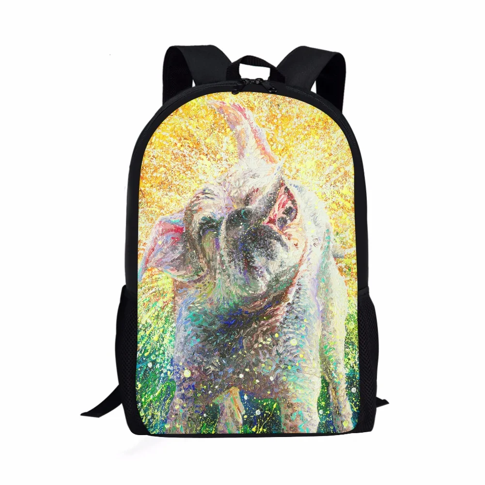 Art Painting Work Element Printing Pattern School Backpacks Personalized Kids Daypack New Design Rucksack for Teenager