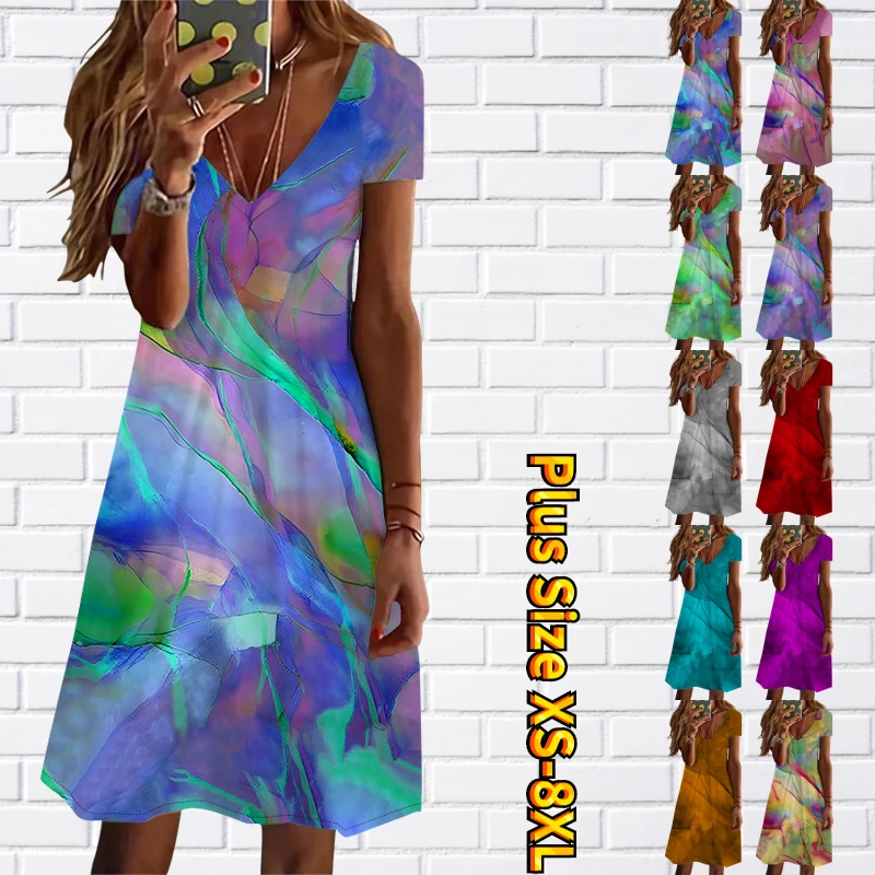 

Повседневная юбка до колен, новая дизайнерская облегающая юбка с принтом, летнее повседневное модное платье, женская сексуальная юбка с V-об...