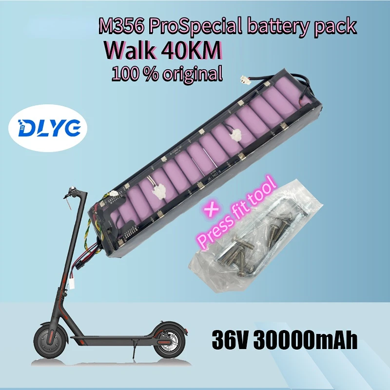 

18650 36V 30ah 10S3P 250W~600W Lithium Battery, Suitable for Mijia M365 Electric Scooter 20KM BMS