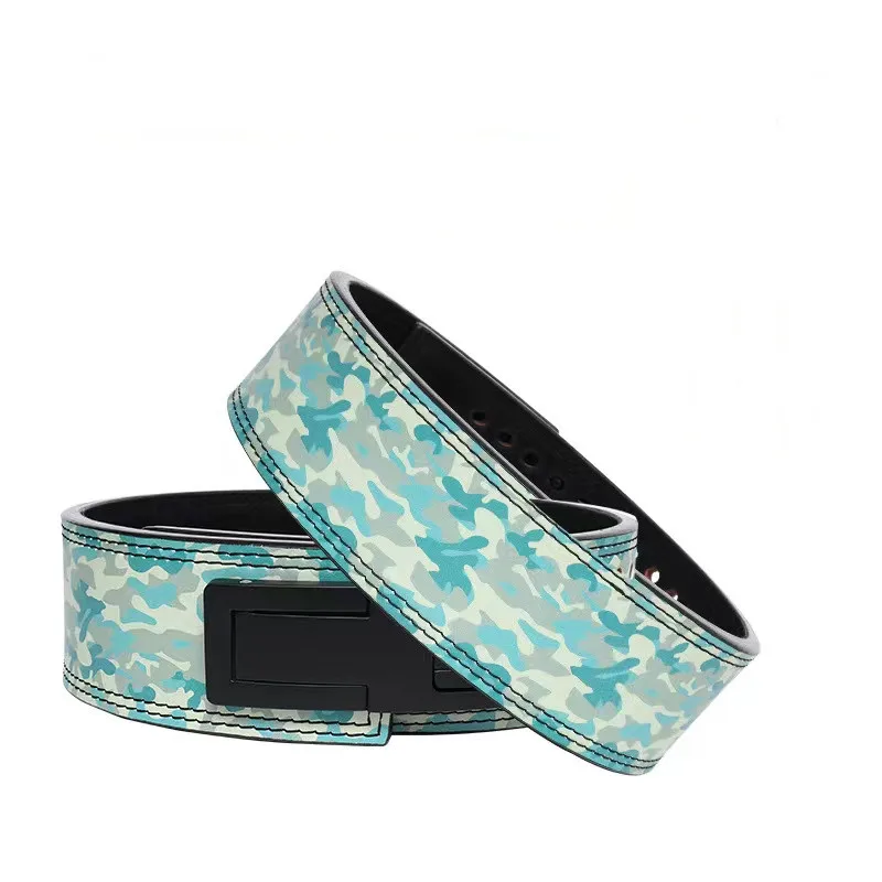 

Камуфляжный ремень из воловьей кожи для фитнеса, Широкие ремни для тяжелой атлетики, ремень для тренажерного зала, защита для талии для тяжелой атлетики, толщина 10 мм