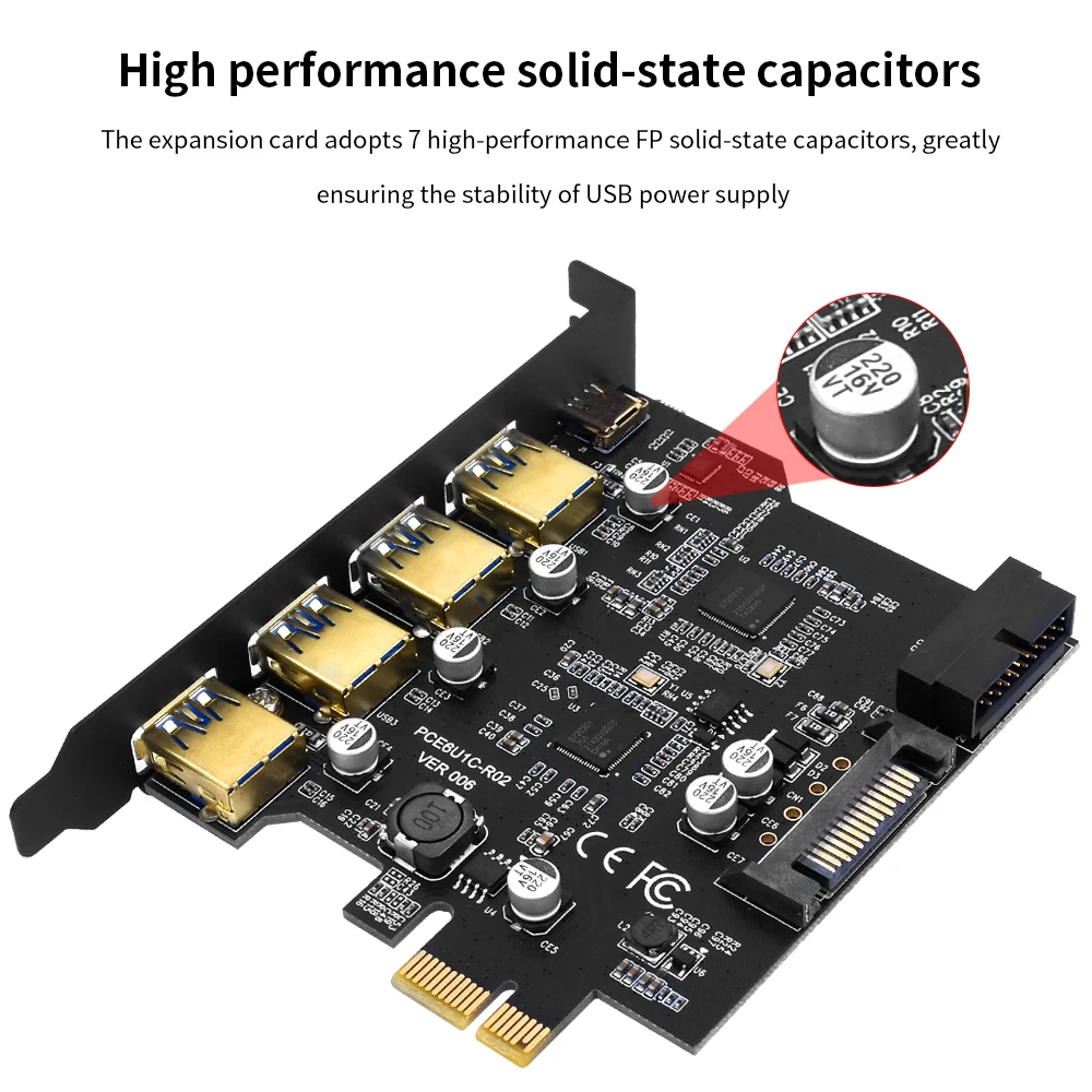 Плата расширения TISHRIC USB 3 0 PCI-E