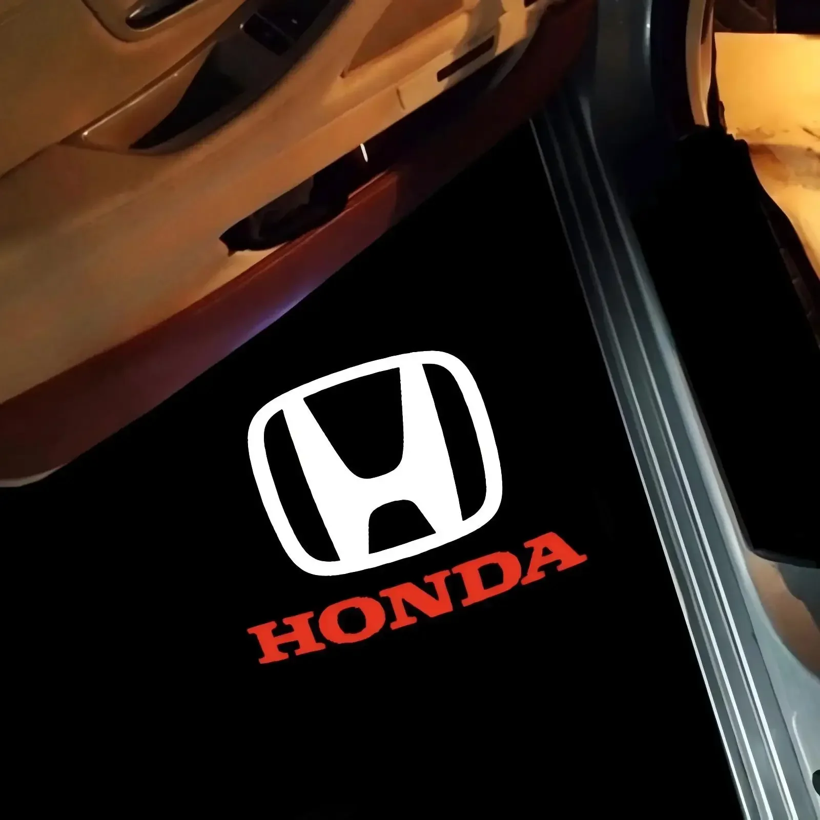 2 шт. автомобильный светодиодный проектор с логотипом двери для Honda 7 8th 9th 10th Accord