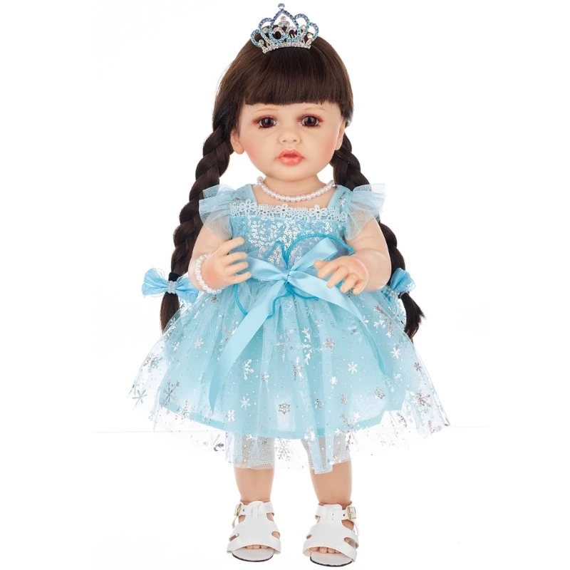 

21'' Vinyl Reborns Silicone Girl Life Like Sleeping Dolls that Looks Real