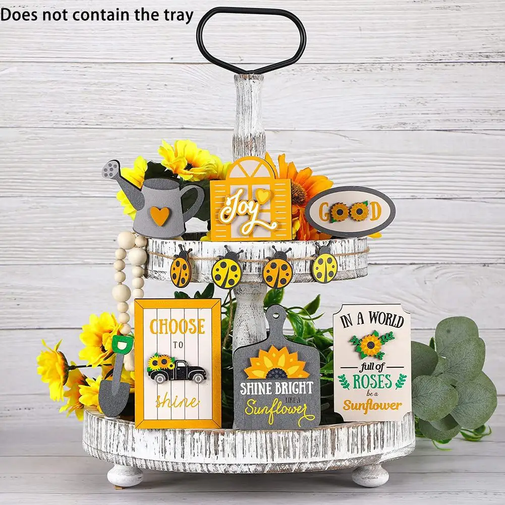 

Durable New Useful Practical Tray Decor Decorative Tiered Tiered Pallets Versatile Without Tray Mini Bee Festival