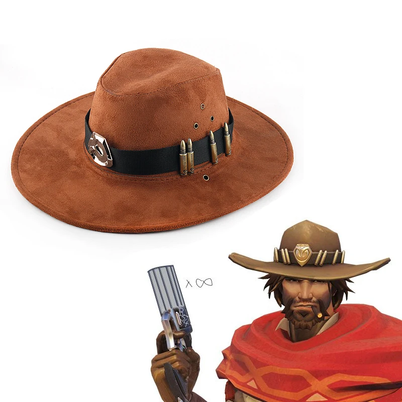 

Vintage Western Cowboy Hats Game McRae knight Cassidy Cap Cosplay Costume Props Accessories Adult Unisex Caps Best Friends Gift