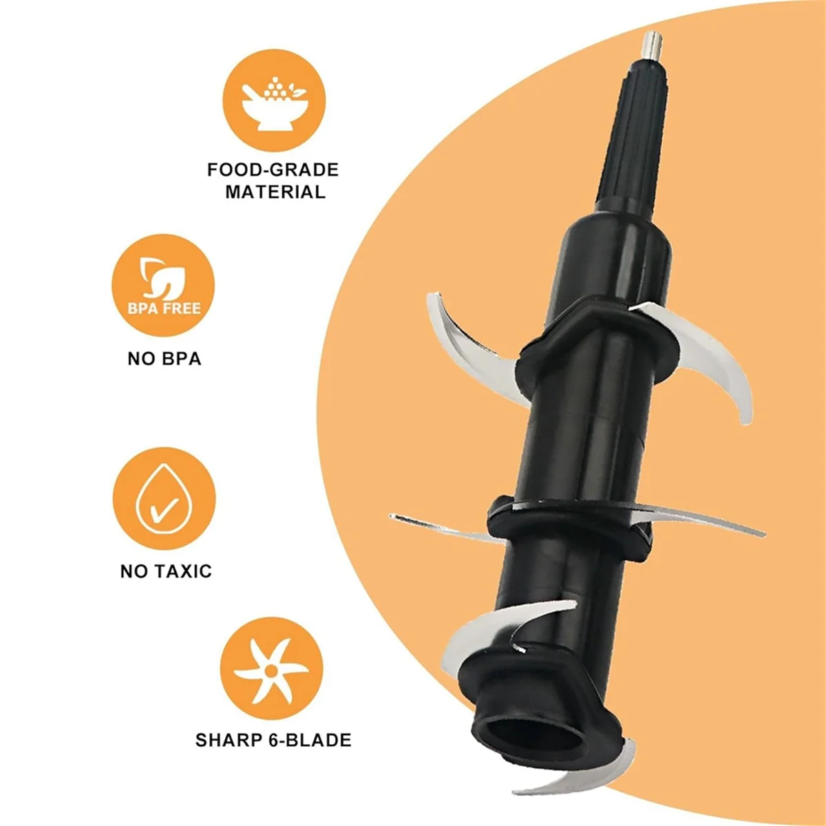 Сменный блендер с 6 лезвиями для кувшина Ninja на 72 унции BL660 BL681A BL682 BL700 BL780 BL910 BN701 BN751