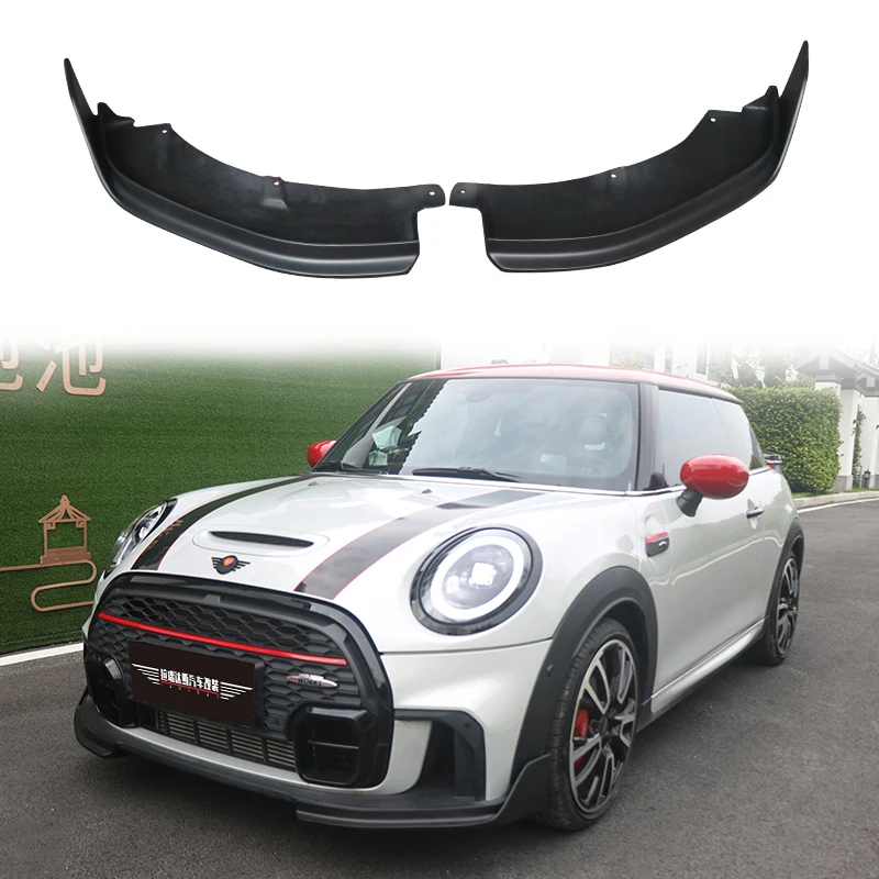 

Suitable For 2022-2024MIN JOHN COOPER WORKS Front Lip Wrapped Angle Fiberglass Diverter Diffuser Lip Body Kit