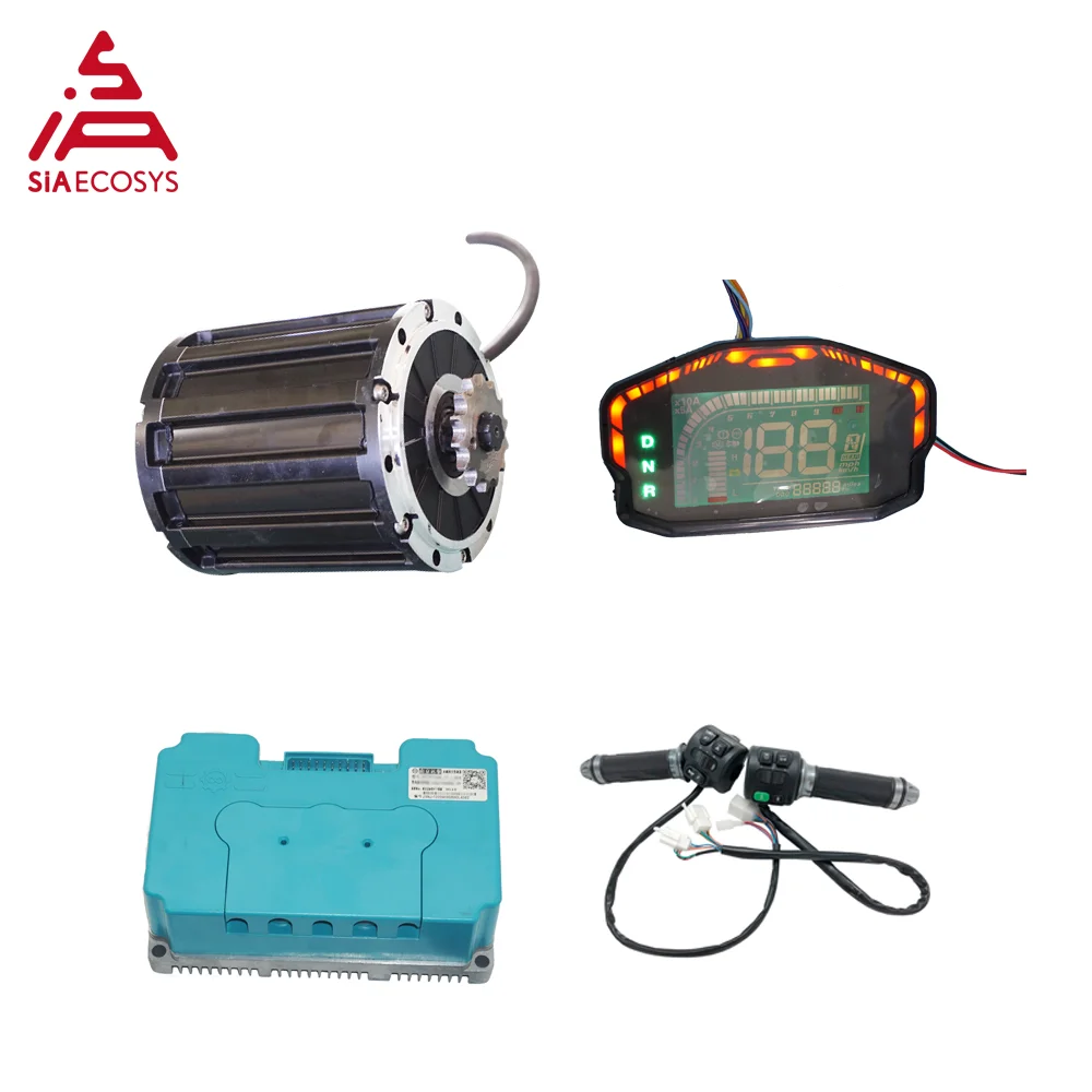 

QSMOTOR 2000W Mid Drive Motor With ND72300 Controller And Kits For Electric Motorbike Dirtbike 70KPH 72V From SIAECOSYS