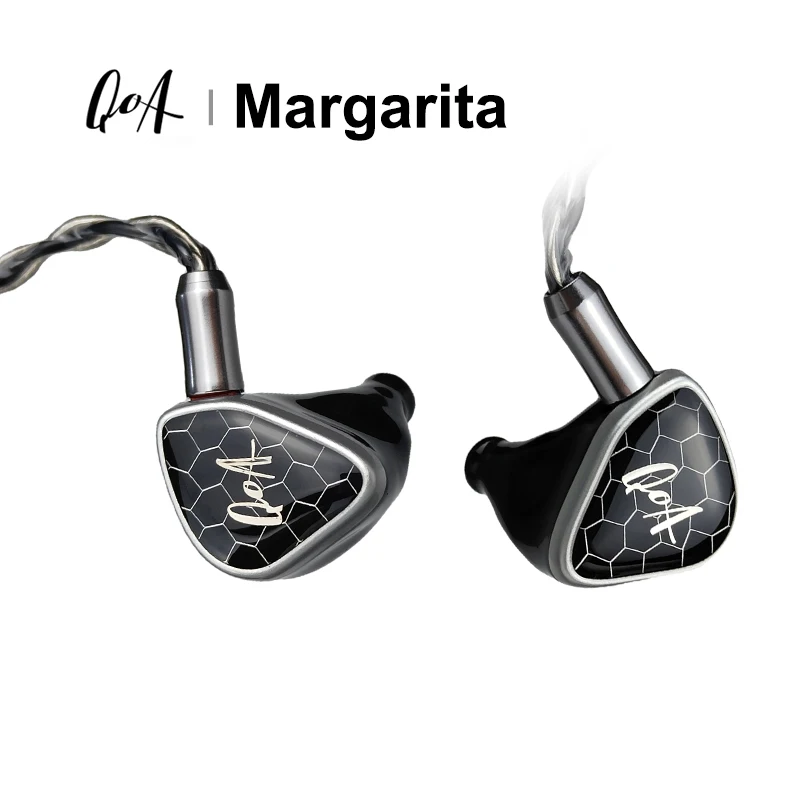 Наушники-вкладыши QoA Margarita 2EST + 1BA + 1DD, гибридные наушники-вкладыши IEM Earbudsa со съемным кабелем 0,78 мм, гарнитура