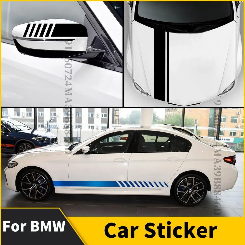 

Креативная крутая Спортивная наклейка на боковые кузова автомобиля, наклейка для BMW F30 G20 F31 E90 F34 F20 F22 F32 F36 G22 F10 G30 F11 X1 X2 X3 M, настройка